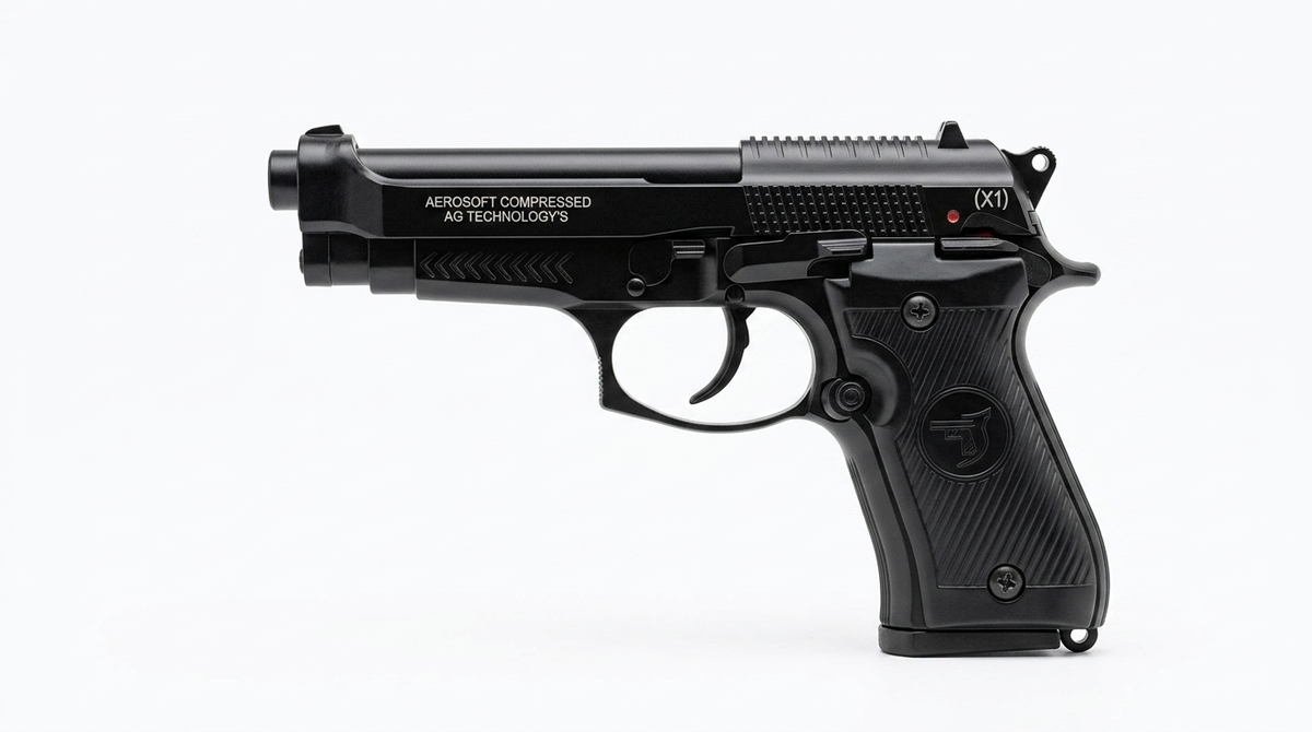 Aerosoft X1 Premium Air Pistol | 15-Round BB (No License)