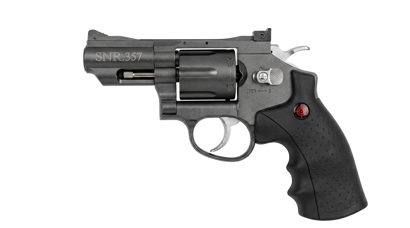 SNR .357 CO2 Air Revolver | Dual Ammo (Pellet & BB) | No License