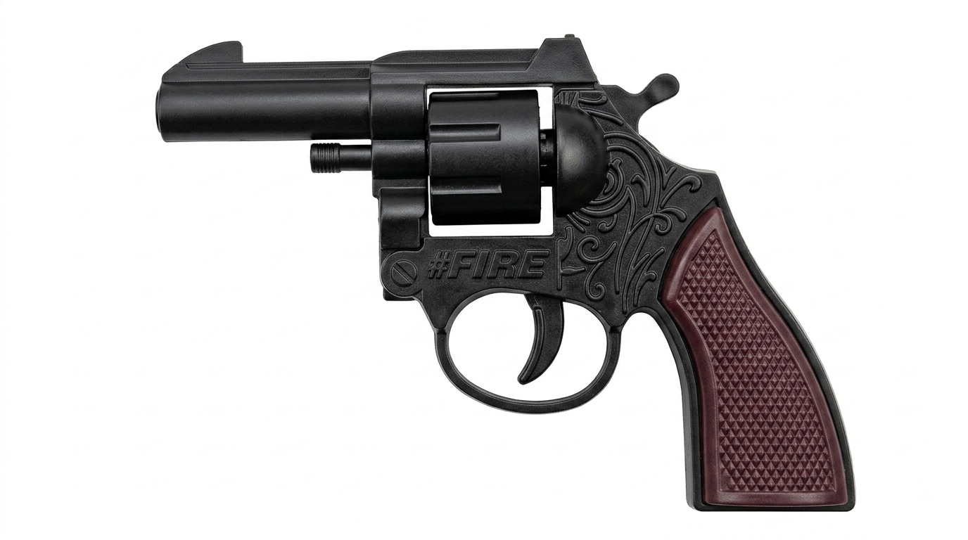 Ring Cap Baby Toy Revolver | 8-Shot Sound Gun (No License)