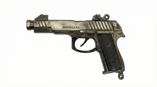 Bodyguard Metal Sound Gun | Heavy Cork Toy Pistol with Cover