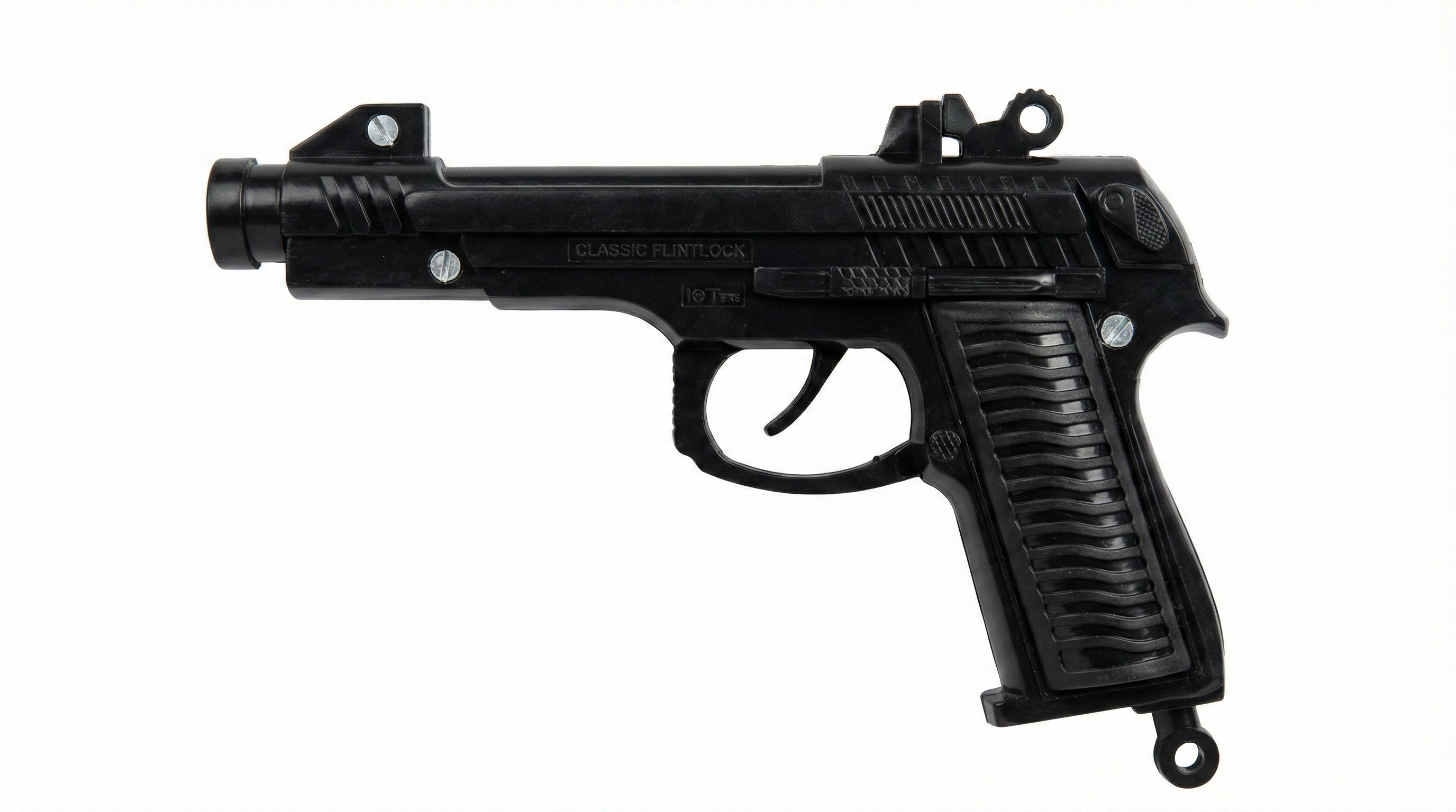 Classic Metal Sound Gun | Premium Cork Toy Pistol with Cover