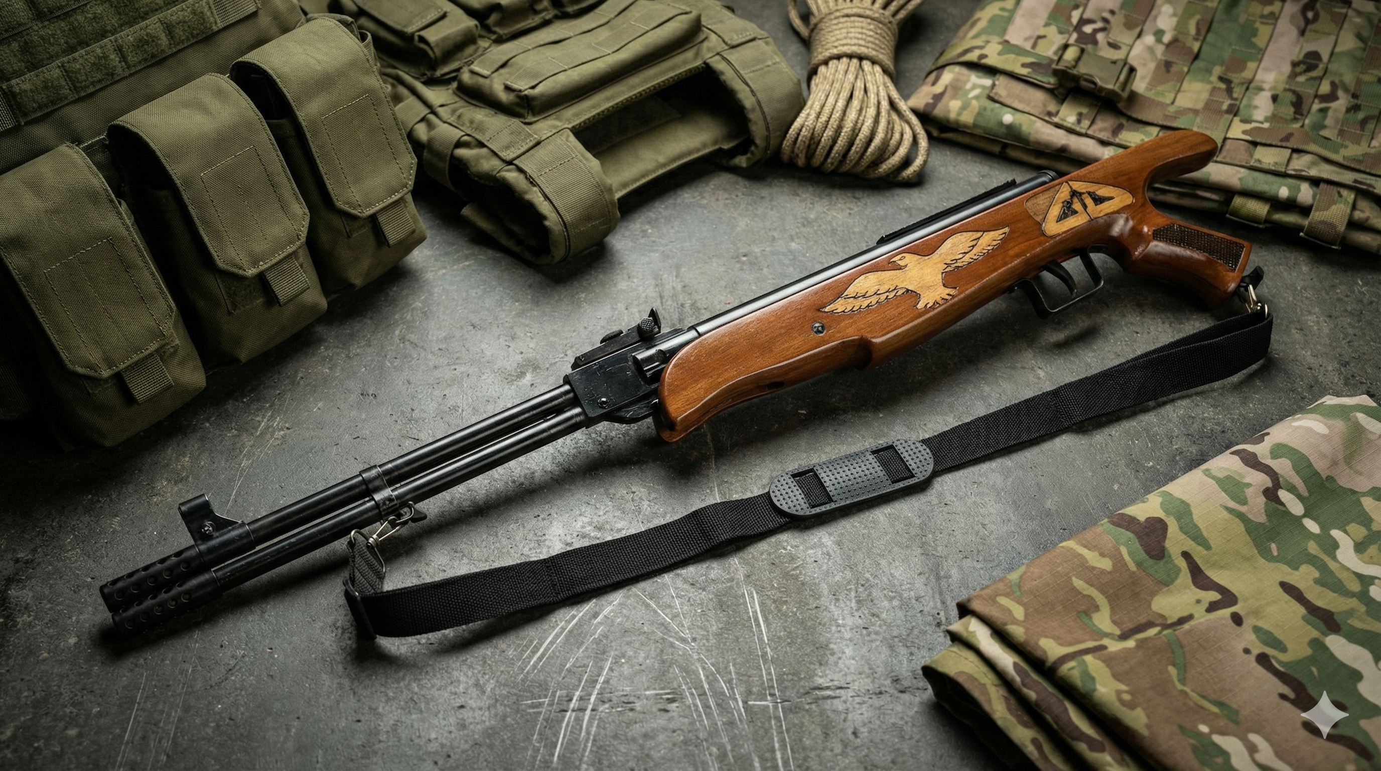 GD450 Doga Double Barrel Air Rifle | .177 Cal Target Gun