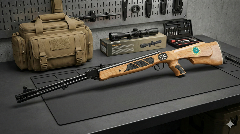 GI 300 Double Barrel Air Rifle | .177 Cal Tactical Target Gun