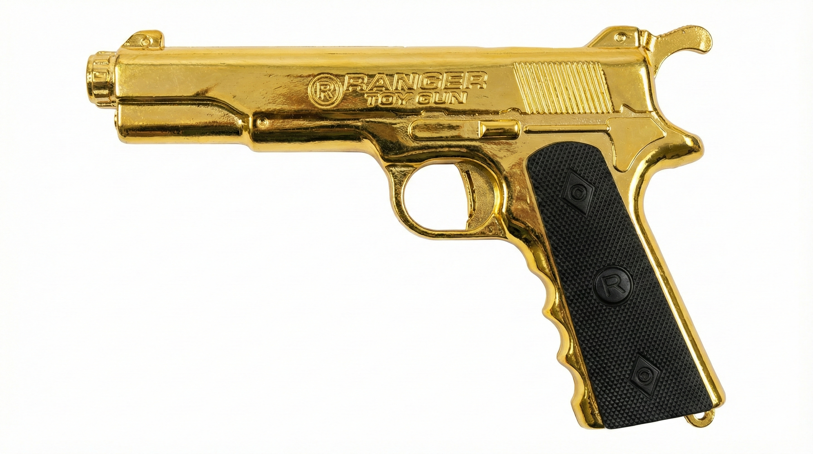 Ranger Metal Sound Gun | Heavy Cork Toy Pistol with Cover