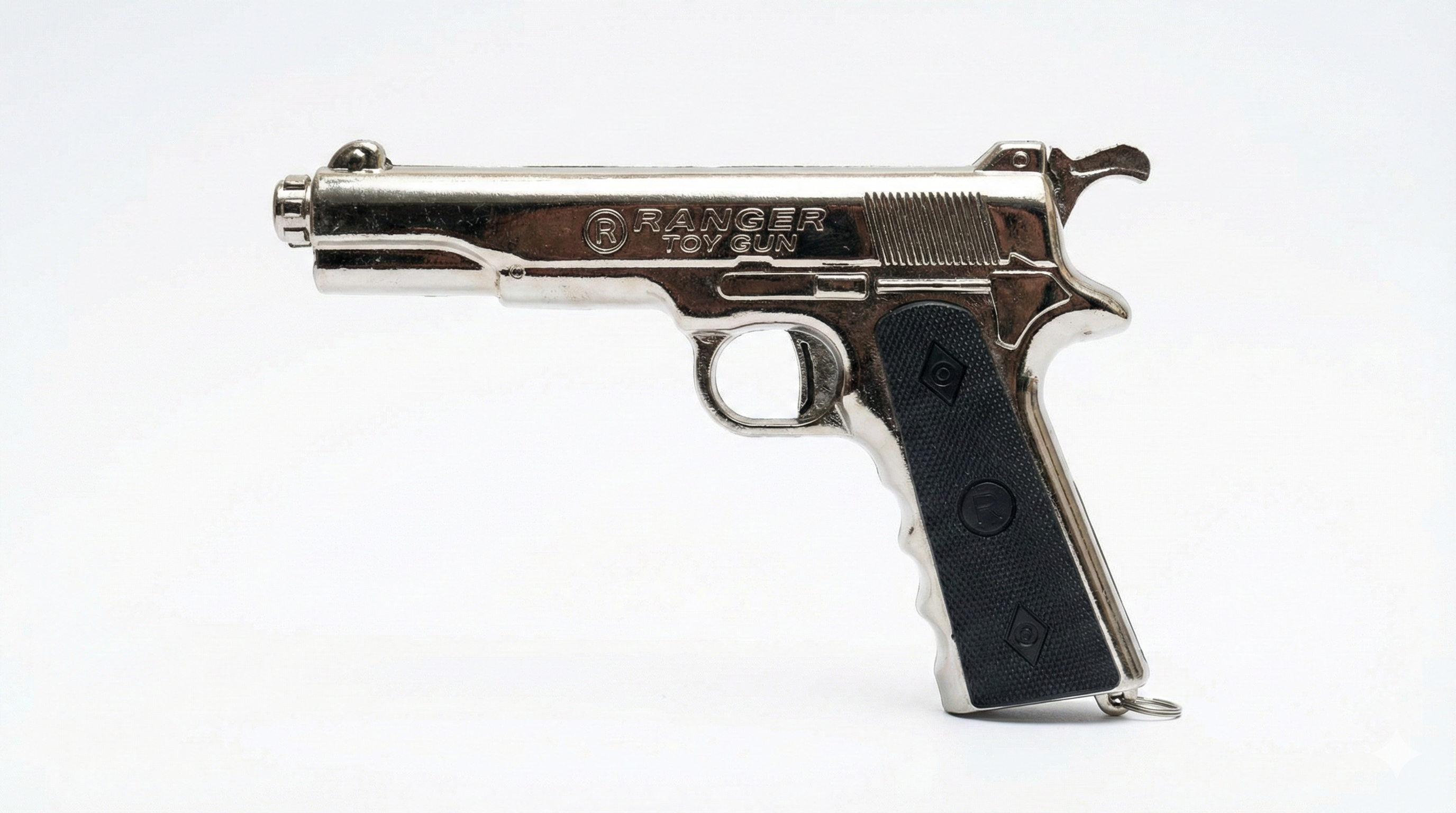 Ranger Metal Sound Gun | Heavy Cork Toy Pistol with Cover