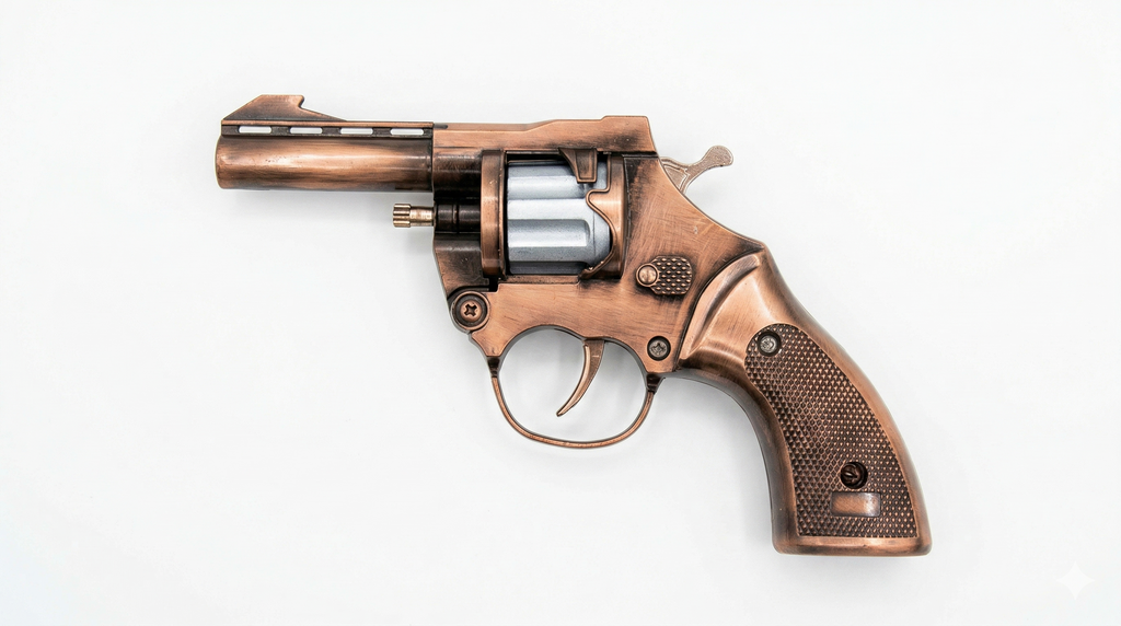 Revolver Sound Gun | Full Metal | 8-Shot Toy Pistol for Diwali