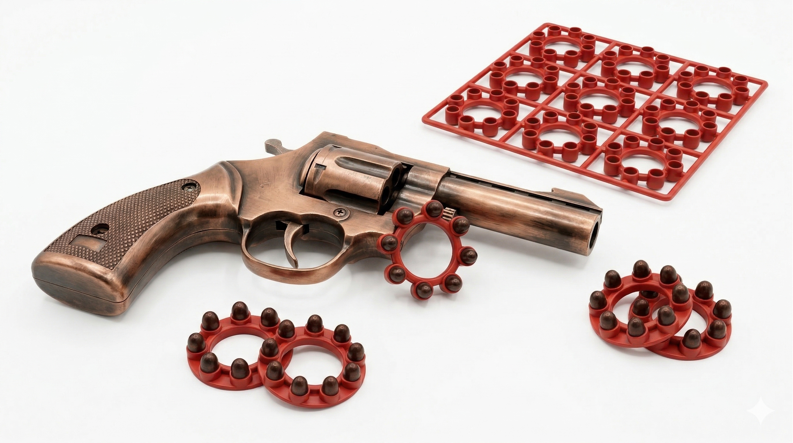 Revolver Sound Gun | Full Metal | 8-Shot Toy Pistol for Diwali