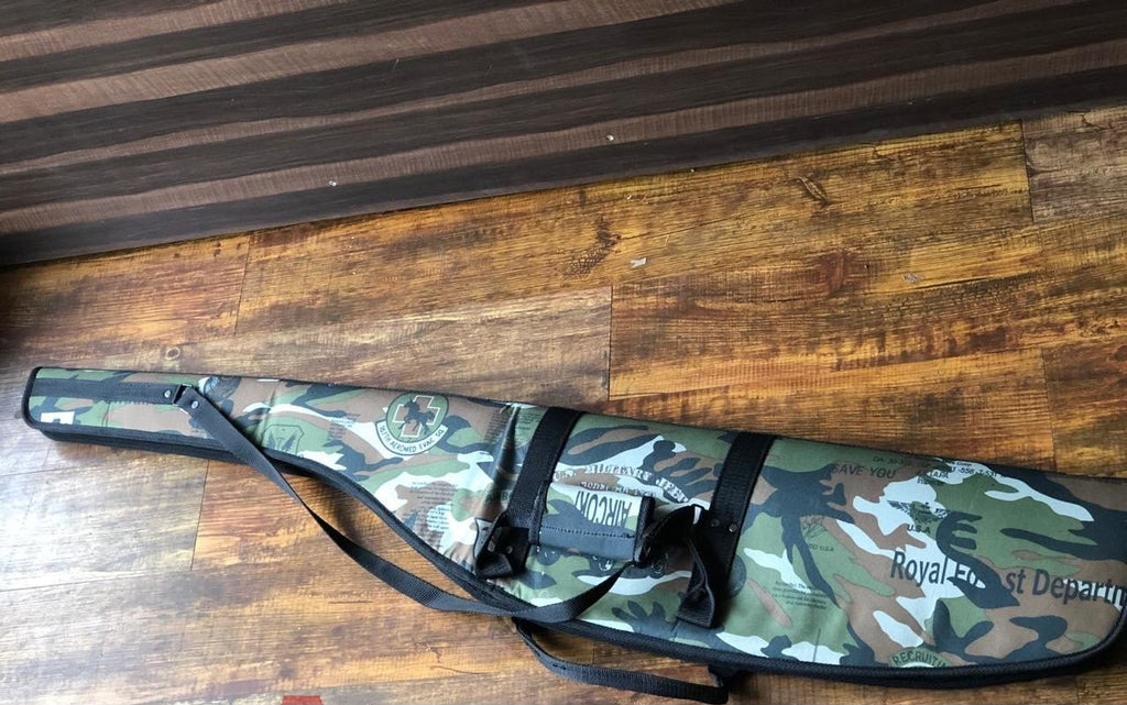 Premium Camouflage Air Rifle Cover - Heavy Duty Padded Carry Bag