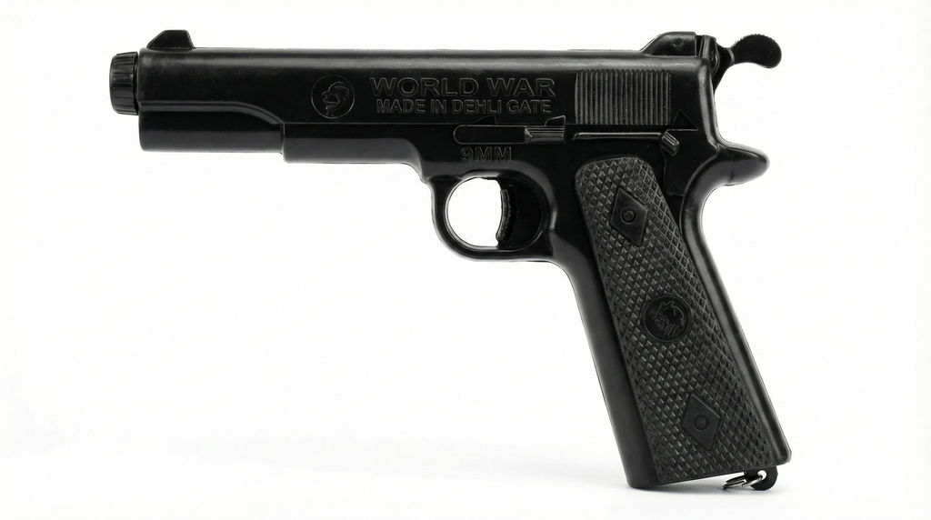 World War Metal Sound Gun | Premium Cork Toy Pistol